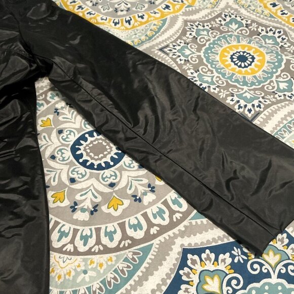 WEATHER TAMER LONG TRENCH COAT BLACK WATERPROOF - Picture 16 of 16